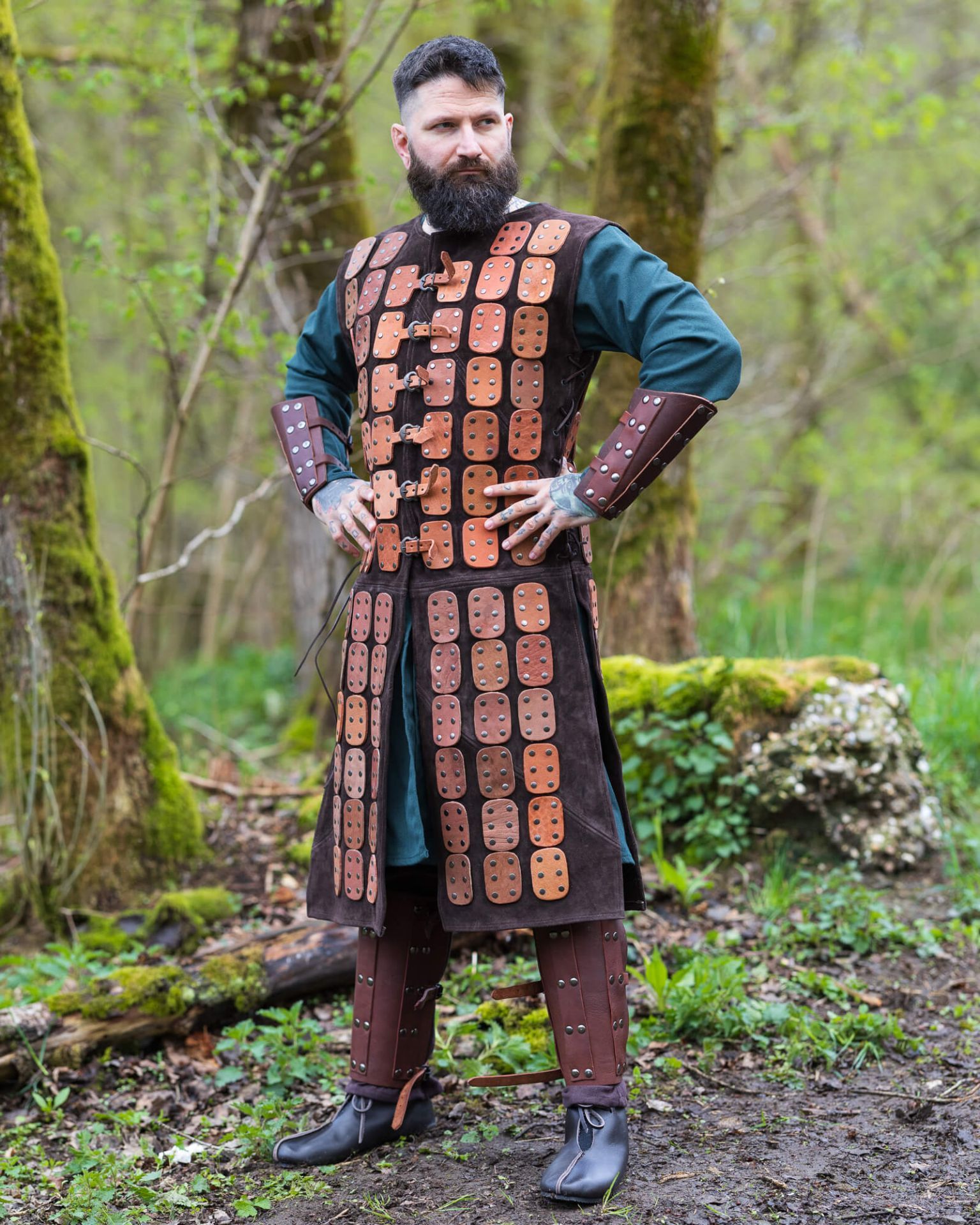 Armadura de Cuero Osric - Marrón