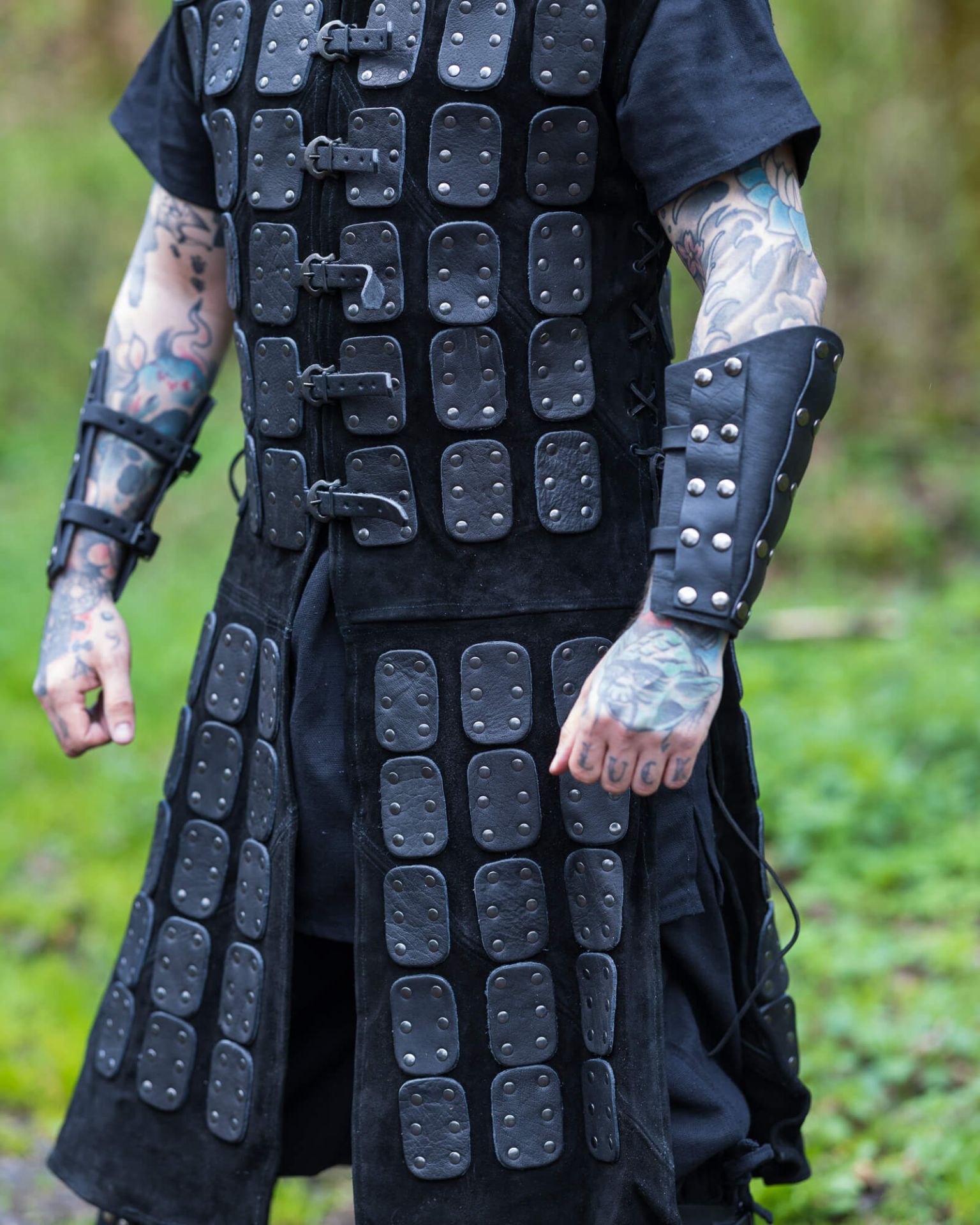 Armadura de Cuero Osric - Negro - Imagen 4