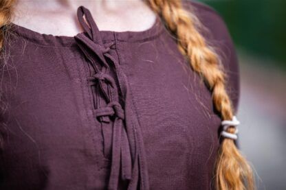 Blusa medieval "Tilda" - Marrón - Imagen 6