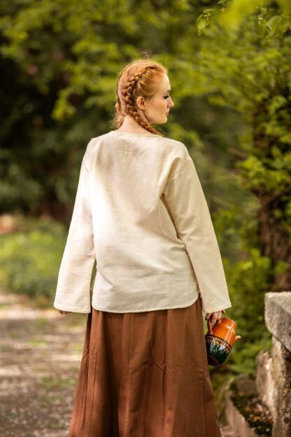 Blusa medieval "Tilda" - Natural - Imagen 4