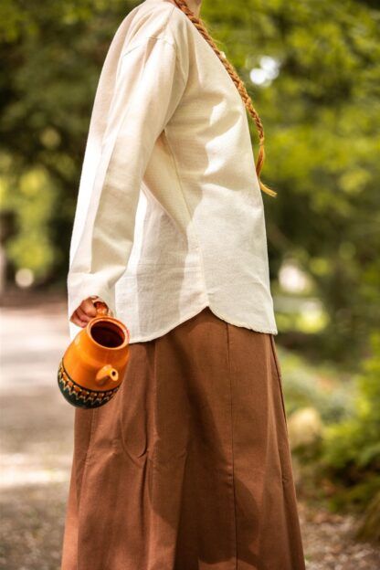 Blusa medieval "Tilda" - Natural - Imagen 5