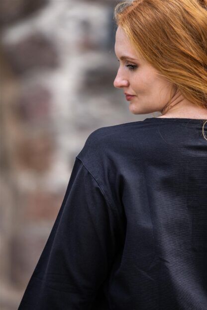 Blusa medieval "Tilda" - Negro - Imagen 3