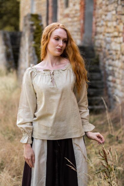 Blusa medieval "Edith" - Cáñamo