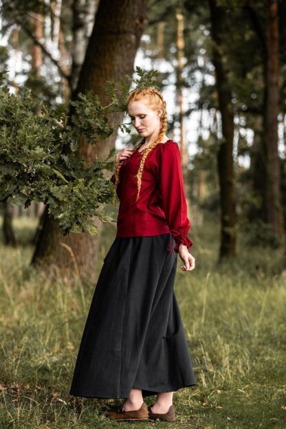 Blusa medieval "Edith" - Rojo