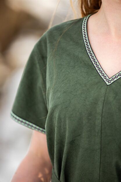 Blusa medieval "Matilda" - Verde - Imagen 3