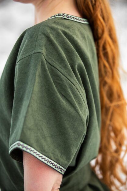 Blusa medieval "Matilda" - Verde - Imagen 5