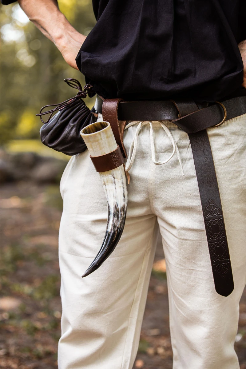 Porta cuerno Relieve celta LC - Marrón