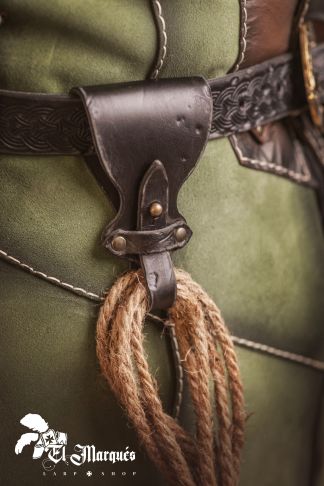 Portajarras de cuero EM - Negro