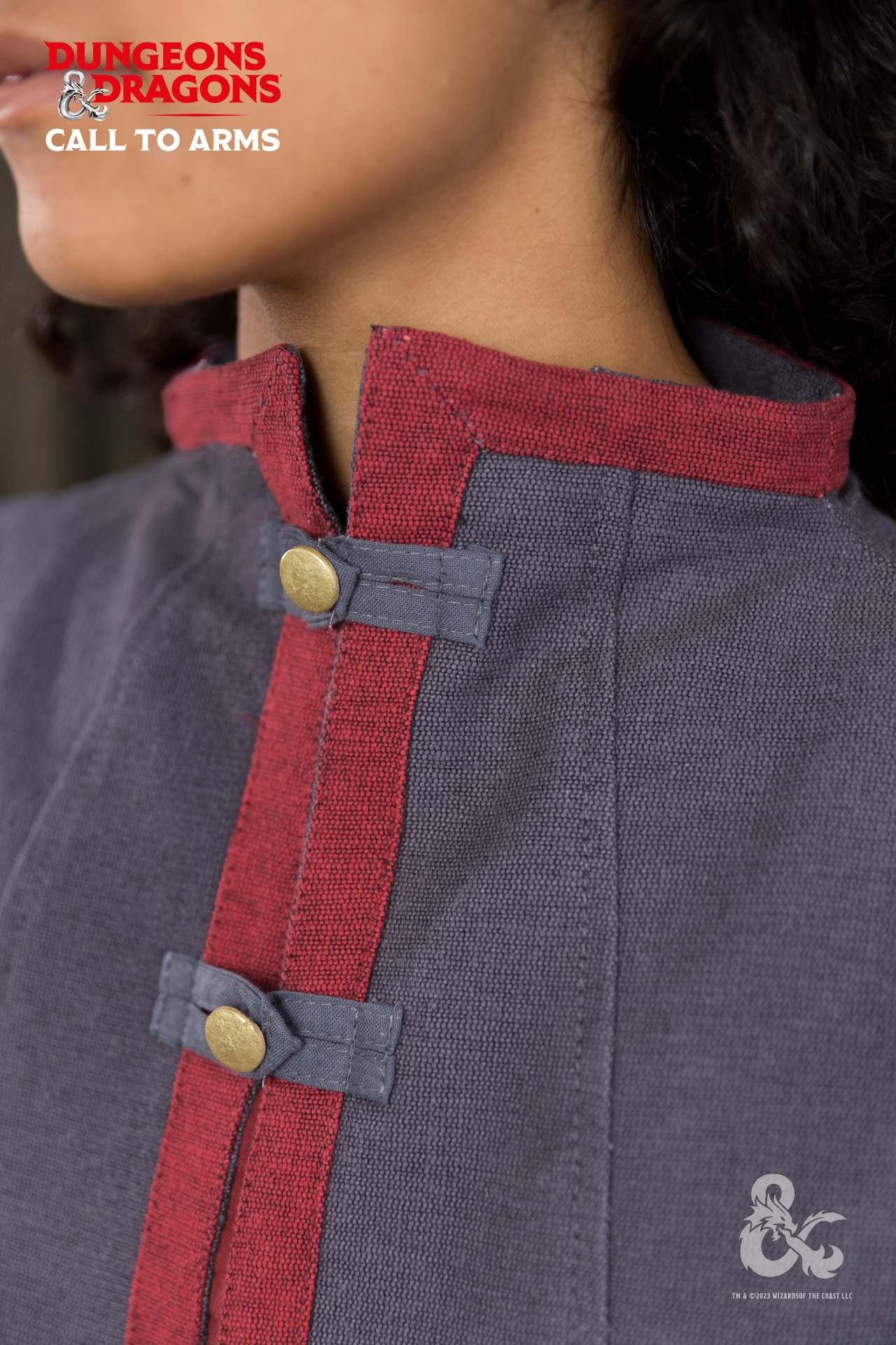 Túnica sin mangas Hechicero D&D - Gris/Roja - Imagen 4