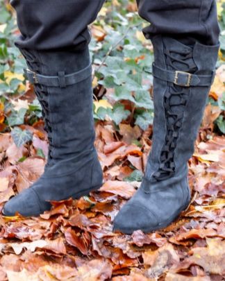 Botas de ante Taras - Negro