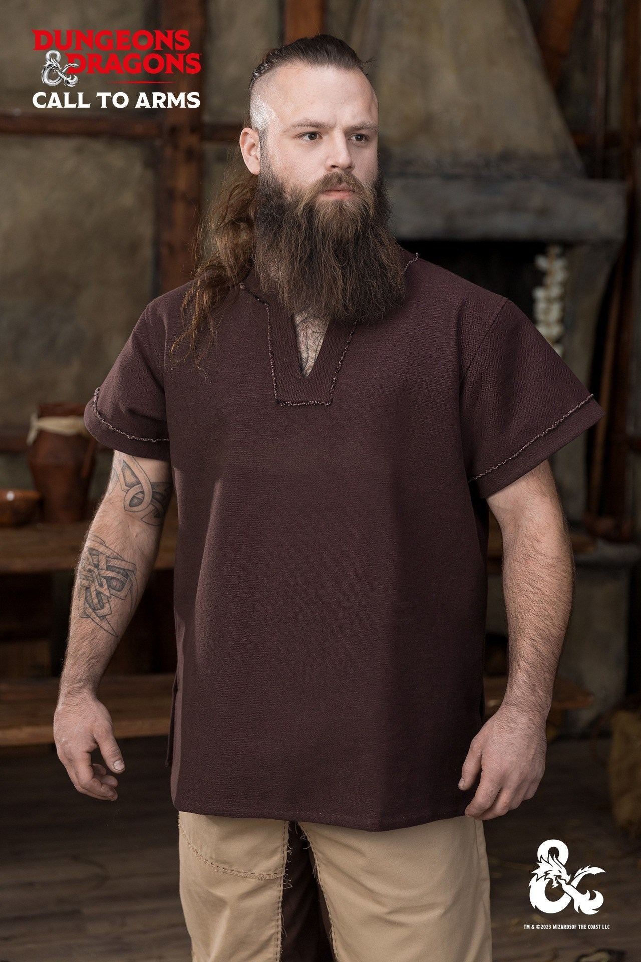 Camisa Barbarian Dungeons & Dragons - Marrón