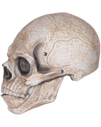 Máscara de calavera de látex con mandíbula móvil